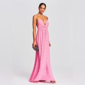 Retrofete pink beaded gown